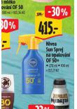 NIVEA SUN SPREJ NA OPALOVN OF 50+