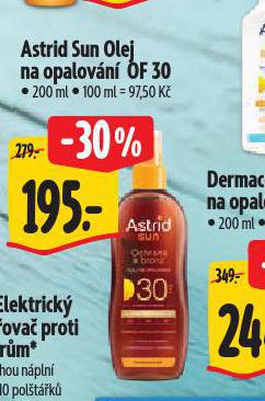 ASTRID SUN OLEJ NA OPALOVN OF 30
