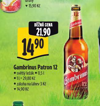 PIVO GAMBRINUS PATRON 12