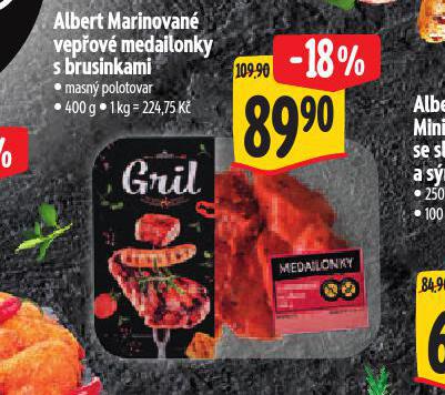 MARINOVAN VEPOV MEDAILONKY S BRUSINKAMI