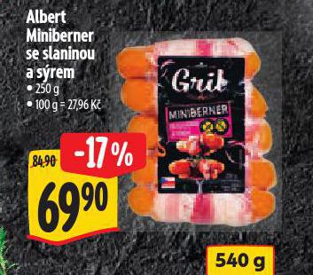 MINIBERNER SE SLANINOU A SREM