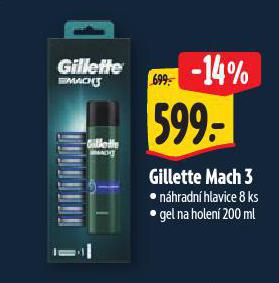 GILLETTE MACH 3 NHRADN HLAVICE