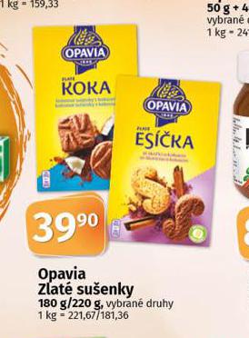OPAVIA ZLAT SUENKY