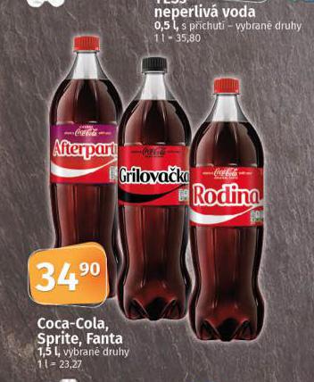 COCA COLA, FANTA, SPRITE