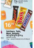 SNICKERS TWIX, MARS, BOUNTY