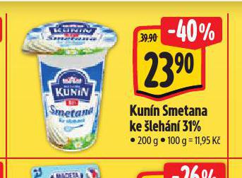 KUNN SMETANA KE LEHN 31%