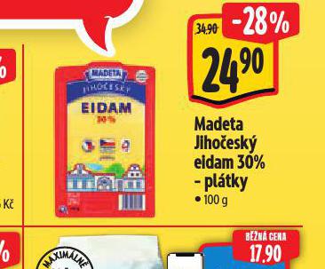 MADETA JIHOESK EIDAM 30% PLTKY