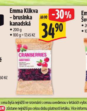EMMA KLIKVA - BRUSINKA KANADSK