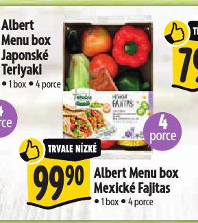 ALBERT MENU BOX MEXICK FAJITAS