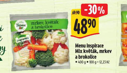 MENU INSPAIRACE MIX KVTK, MRKEV A BROKOLICE