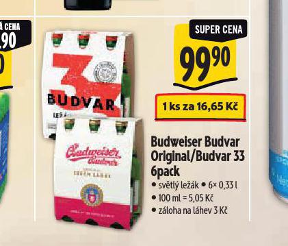 PIVO BUDVAR 33