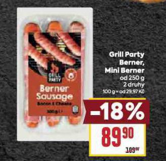 GRILL PARTY BERNER, MINI BERNER