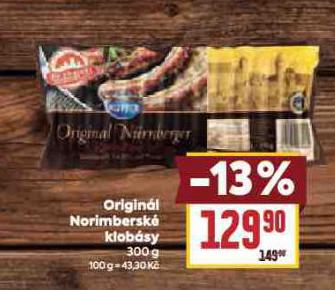 ORIGINL NORIMBERSK KLOBSKY