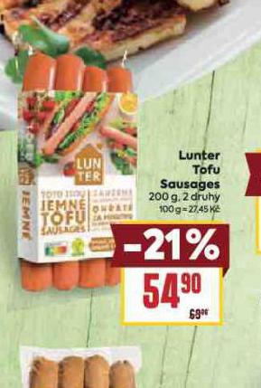 LUNTER TOFU SAUSAGES