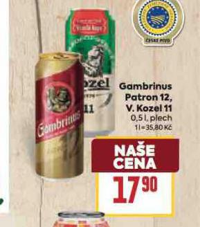 PIVO GAMBRINUS PATRON 12