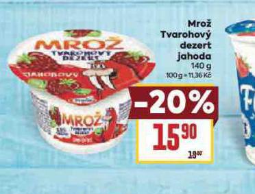 MRO TVAROHOV DEZERT JAHODA