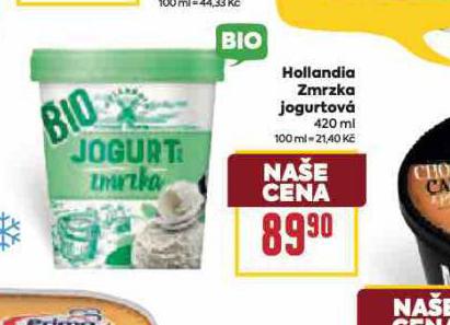 HOLLANDIA ZMRZKA JOGURTOV