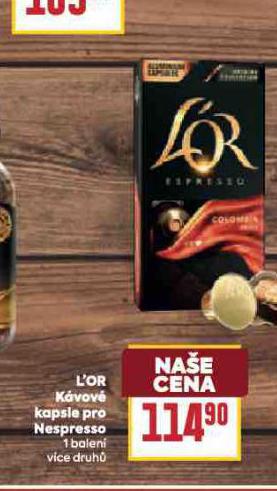 LOR KVOV KAPSLE PRO NESPRESSO