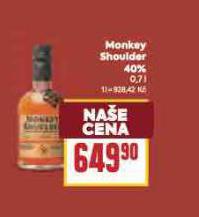 MONKEY SHOULDER 40%