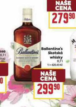 BALLANTINES SKOTSK WHISKY