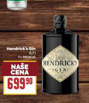 HENDRICKS GIN