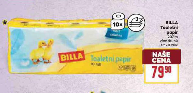 BILLA TOALETN PAPR