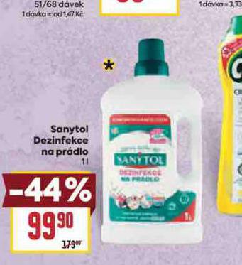 SANYTOL DEZINFEKCE NA PRDLO