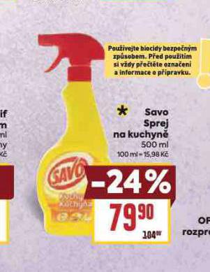 SAVO SPREJ NA KUCHYN