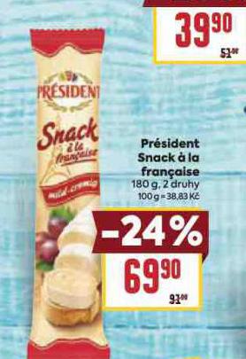 PRSIDENT SNACK  LA FRANCAISE