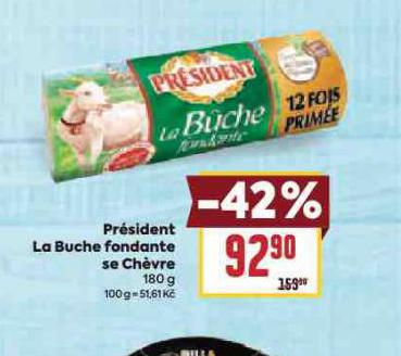 PRSEDENT LA BUCHE FONDANTE SE CHVRE