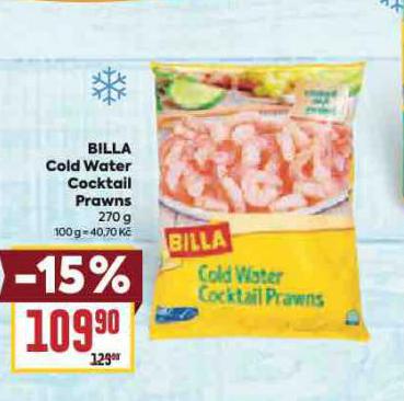 BILLA COLD WATER COCKTAIL PRAWNS