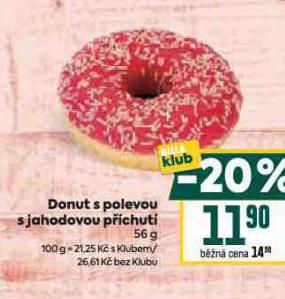 DONUT S POLEVOU S JAHODOVU PCHUT