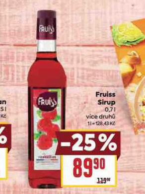 FRUISS SIRUP