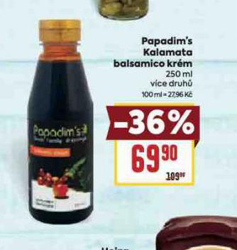 PAPADIMS KALAMATA BALSAMICO KRM
