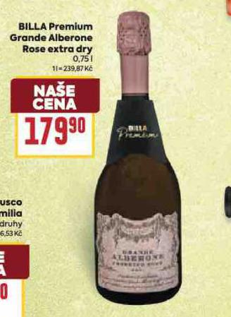 BILLA PREMIUM GRANDE ALBERONE ROSE EXTRA DRY