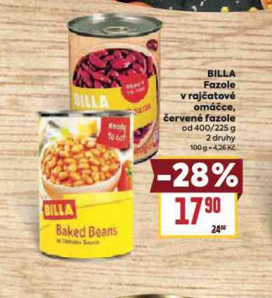 BILLA ERVEN FAZOLE