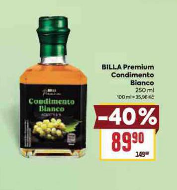 BILLA PREMIUM CONDIMENTO BIANCO