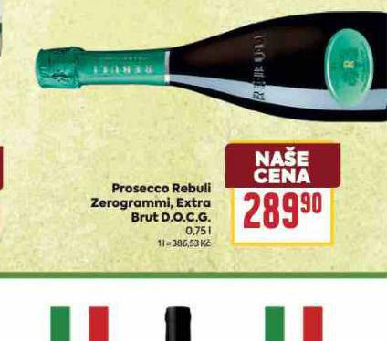 PROSECCO REBULI ZEROGRAMMI EXTRA BRUT D.O.C.G.