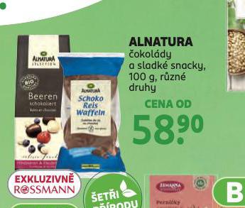 ALNATURA OKOLDY A SLADK SNACKY