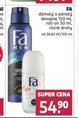 FA DEOSPRAY / ROLL-ON