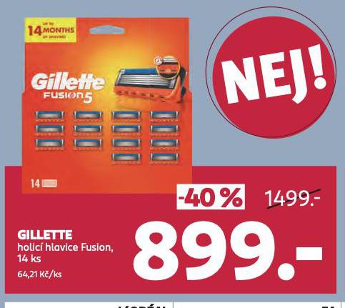GILLETTE HOLIC HLAVICE FUSION