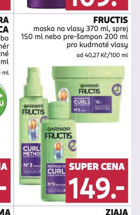 FRUCTIS MASKA, SPREJ, PRE-AMPON