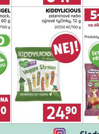 KIDDYLICIOUS ZELENINOV NEBO SROV TYINKY