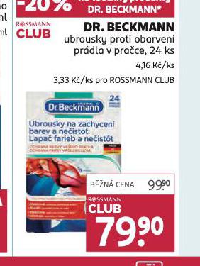 DR. BECKMANN UBROUSKY PROTI OBARVEN PRDLA