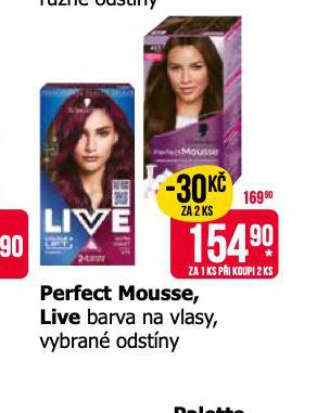 PERFECT MOUSSE LIVE BARVA NA VLASY