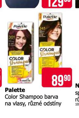 PALETTE COLOR SHAMPOO BARVA NA VLASY