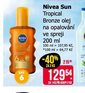 NIVEA SUN OLEJ NA OPALOVN