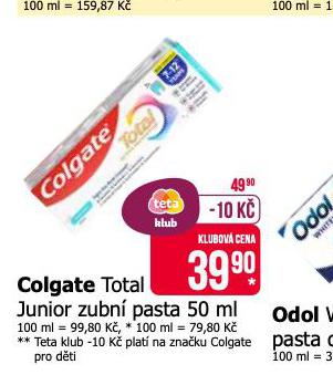 COLGATE TOTAL ZUBN PASTA