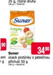 SUNAR SNACK PRSTNKY S JABLENOU PCHUT