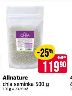 ALLNATURE CHIA SEMNKA